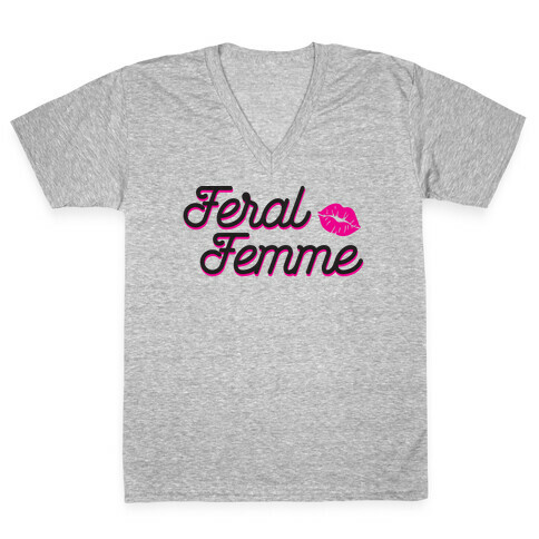 Feral Femme V-Neck Tee Shirt