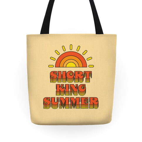 Short King Summer Sunset Tote