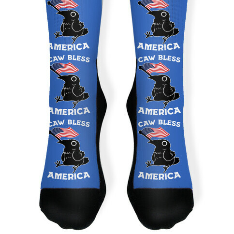 Caw Bless America Sock