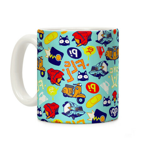 FLCL Anime Pattern Coffee Mug