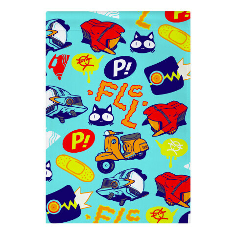 FLCL Anime Pattern Garden Flag