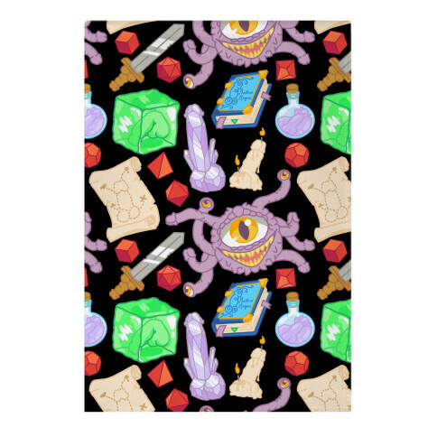 Dungeons and Dragons Hidden Peen Pattern Garden Flag