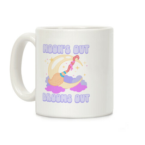 Moon's Out Brooms Out Coffee Mug