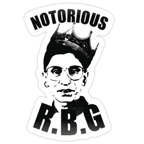 Notorious RBG (Ruth Bader Ginsburg) Die Cut Sticker