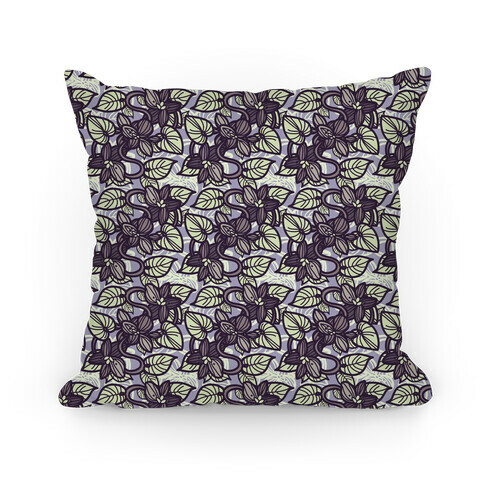 Muted Violet Pattern Pillow (Purple) Pillow