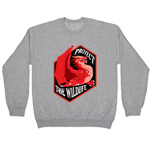 Protect The Wildlife Red Dragon Pullover