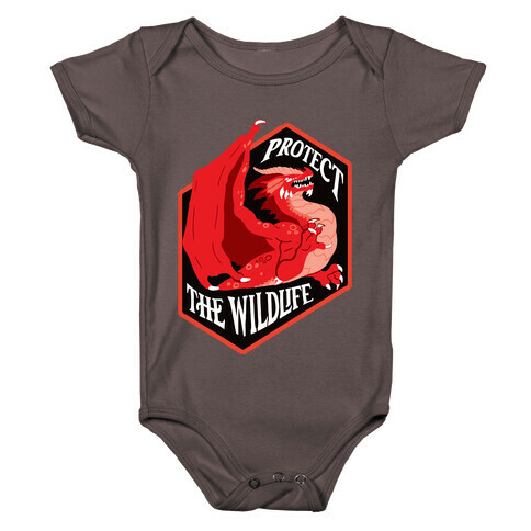 Protect The Wildlife Red Dragon Baby One-Piece