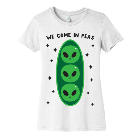 We Come In Peas Womens T-Shirt