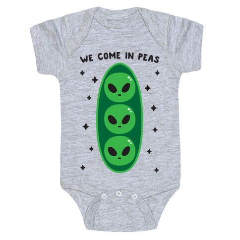 We Come In Peas Baby One-Piece