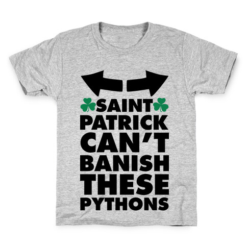 Saint Patrick Can't Banish These Pythons Kids T-Shirt