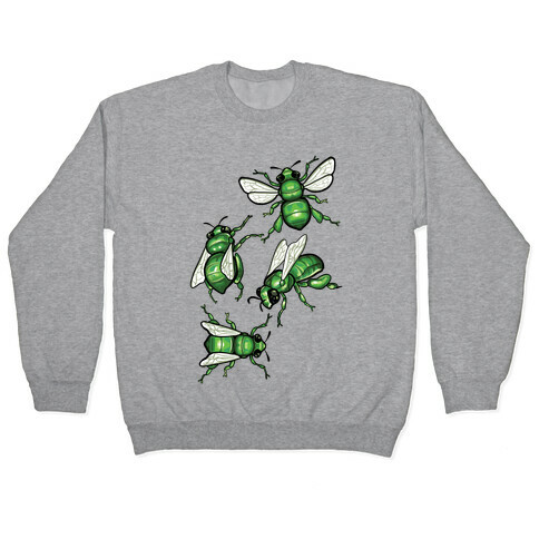 Green Orchid Bee Pattern (No Flowers) Pullover