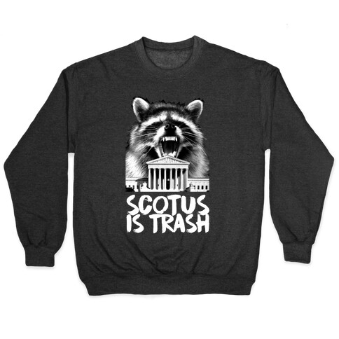 SCOTUS is Trash Raccoon Halftone Pullover