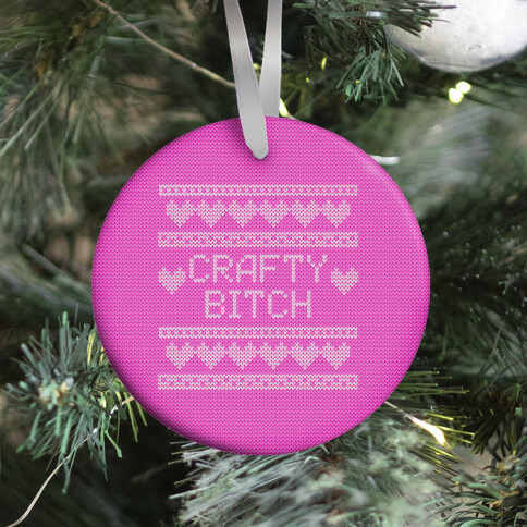 Crafty Bitch Knitting Pattern Ornament