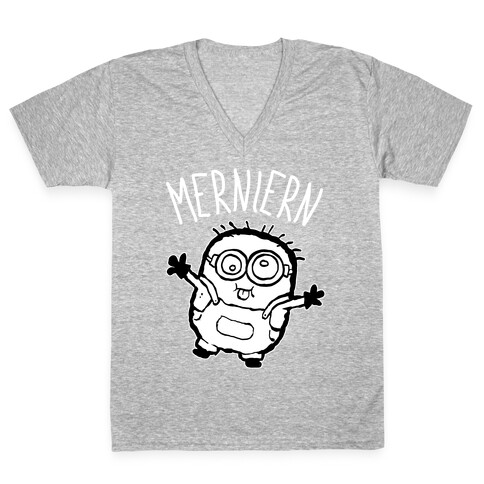 Merniern Derpy Minion V-Neck Tee Shirt