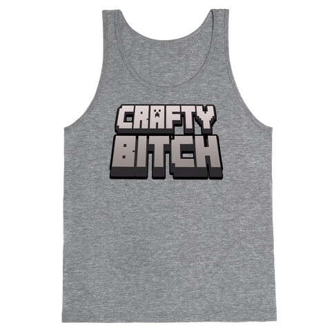 Crafty Bitch Minecraft Parody Tank Top