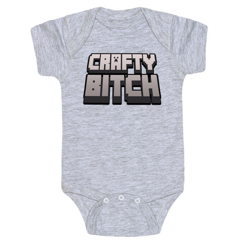 Crafty Bitch Minecraft Parody Baby One-Piece