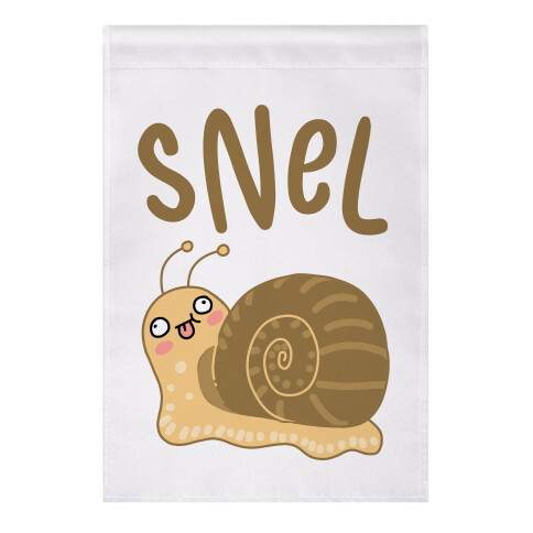 Snel Derpy Snail Garden Flag