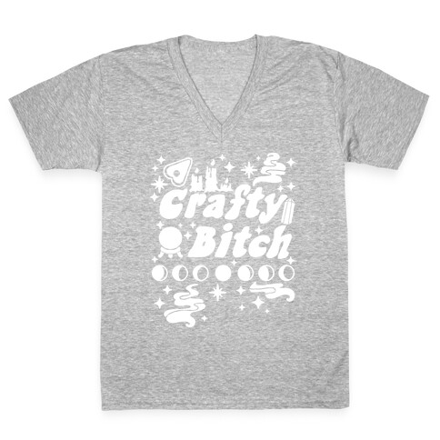 Crafty Bitch V-Neck Tee Shirt