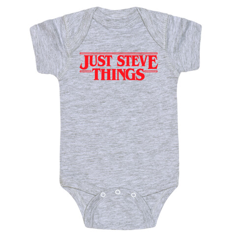Just Steve Things Fill Baby One-Piece