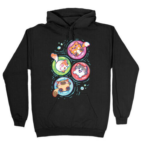Pool Party Cats Hooded Sweatshirt