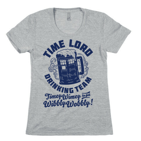 Time Lord Drinking Team Womens T-Shirt