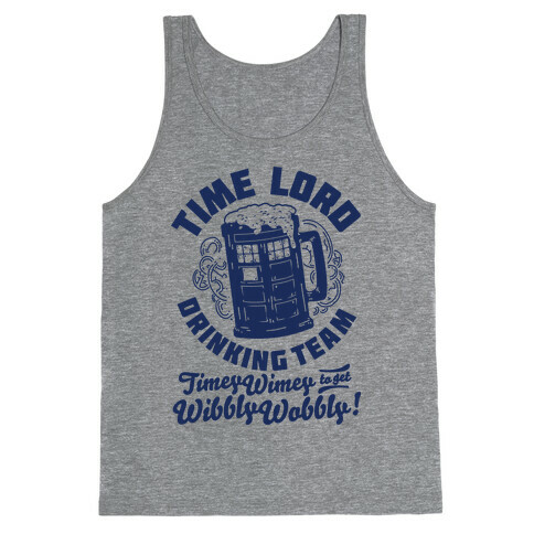 Time Lord Drinking Team Tank Top