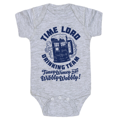 Time Lord Drinking Team Baby One-Piece