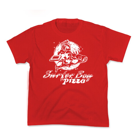 Surfer Boy Pizza Kids T-Shirt