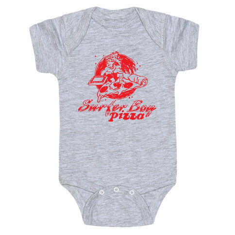 Surfer Boy Pizza Baby One-Piece