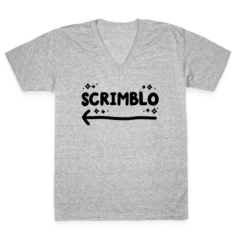 Scrunkly Scrimblo Pair (Scrimblo) V-Neck Tee Shirt