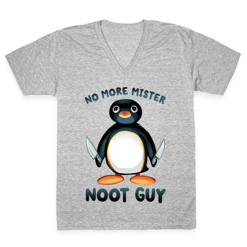 No More Mister Noot Guy V-Neck Tee Shirt