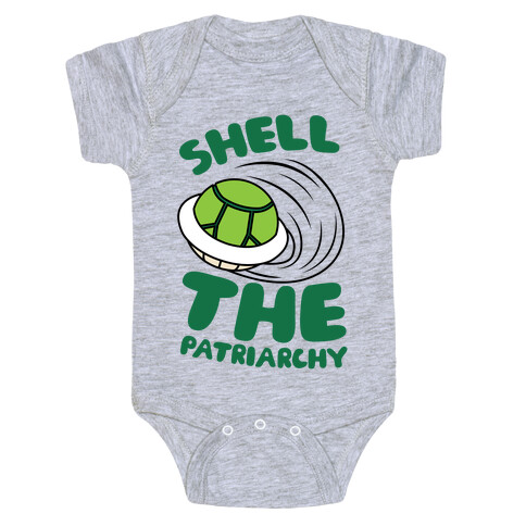 Green Shell The Patriarchy Baby One-Piece