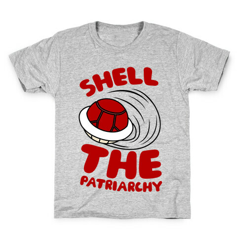 Red Shell The Patriarchy Kids T-Shirt