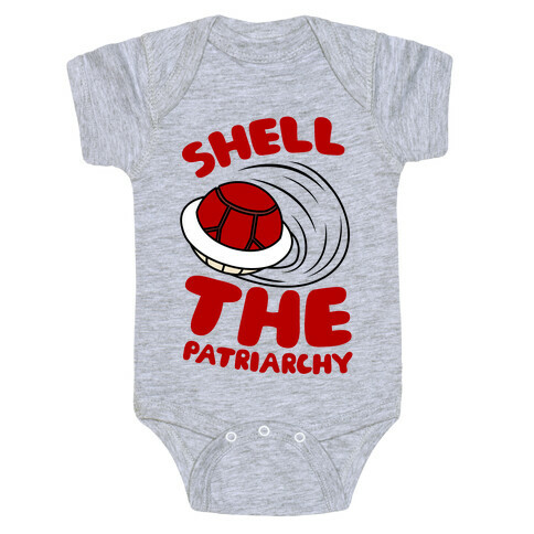 Red Shell The Patriarchy Baby One-Piece