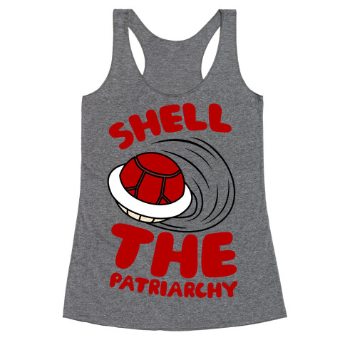 Red Shell The Patriarchy Racerback Tank Top