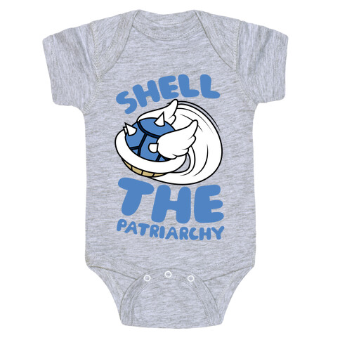 Blue Shell The Patriarchy Baby One-Piece