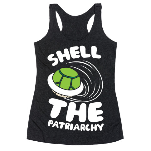 Green Shell The Patriarchy Racerback Tank Top