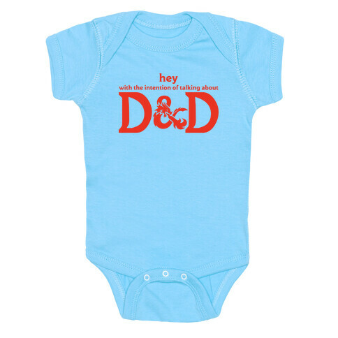 Hey (with the intention of talking about D&D) Parody Baby One-Piece