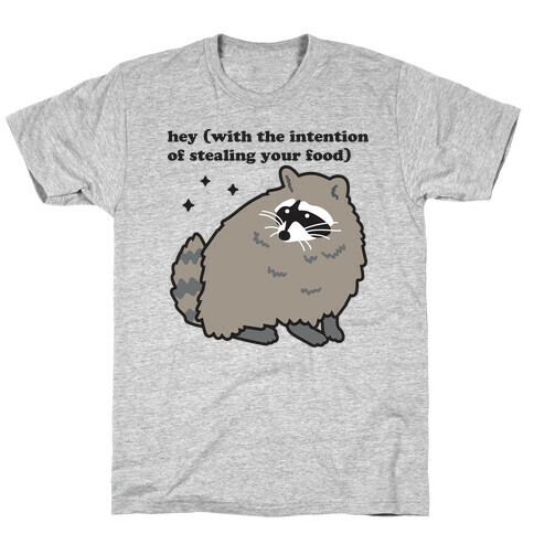 Hey (with the intention of stealing your food) Raccoon T-Shirt