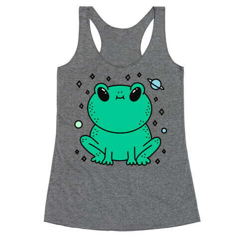 Alien Space Frog Racerback Tank Top