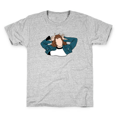 Eddie Munson Silhouette Kids T-Shirt