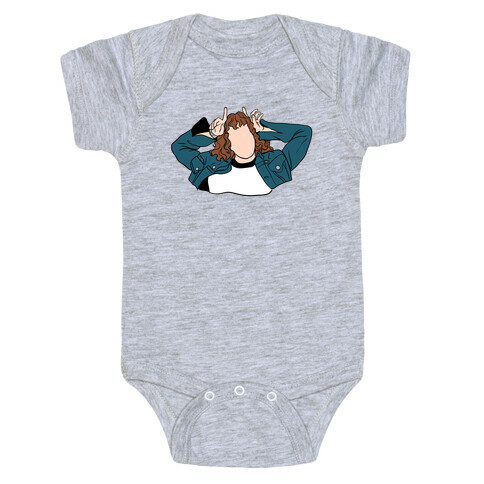 Eddie Munson Silhouette Baby One-Piece