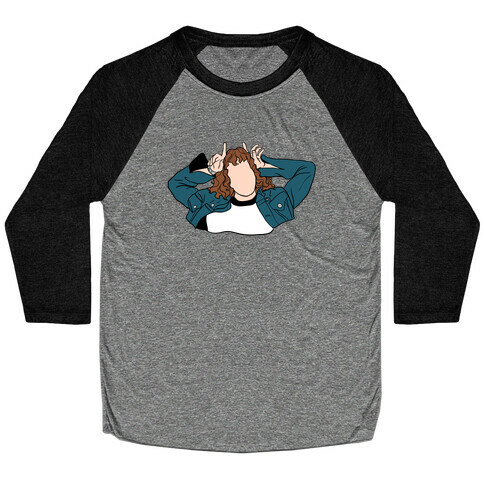 Eddie Munson Silhouette Baseball Tee