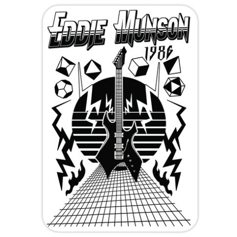 Eddie Munson 1986 Tour  Die Cut Sticker