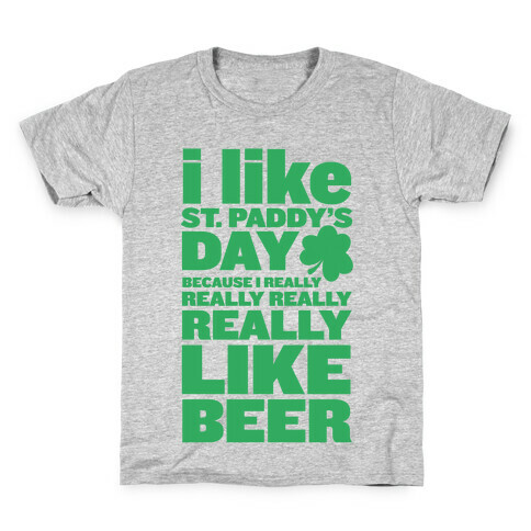 I Really Like Beer Kids T-Shirt