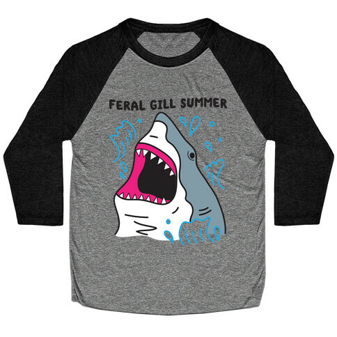 Feral Gill Summer Shark Baseball Tee