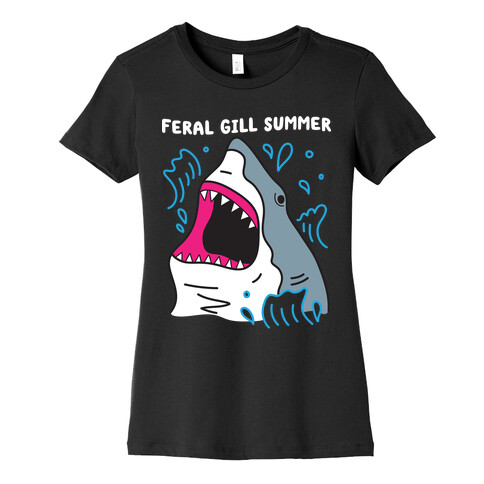 Feral Gill Summer Shark Womens T-Shirt