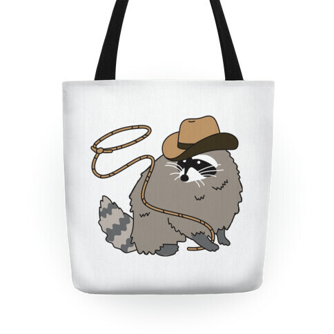 Cowboy Raccoon Lasso Tote