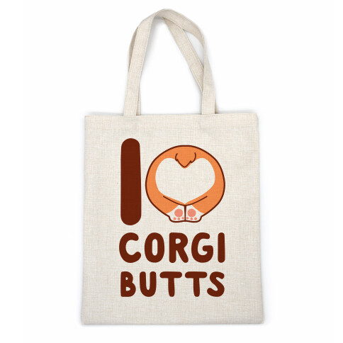 I Heart Corgi Butts Casual Tote