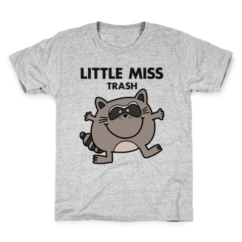 Little Miss Trash Raccoon Kids T-Shirt